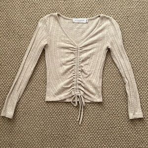 Long Sleeve Cinch Top